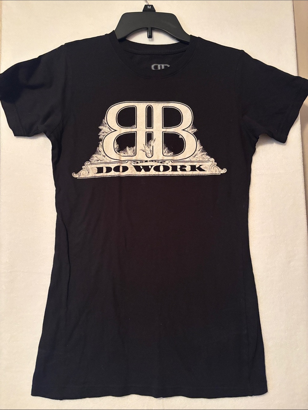 Big Black "Do Work" Graphic Tee with BB Logo